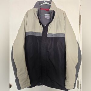 Nike Men's Black and Gray Windbreaker